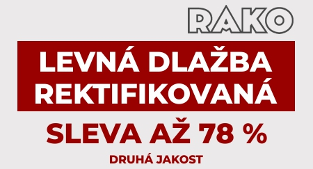 Levná dlažba RAKO rektifikovaná