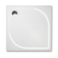 TMS Elba Reliéf sprchová vanička čtvercová z litého mramoru 90x90x3 cm reliéf