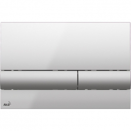 Alca základní tlačítko typ 1 chrom lesk/mat 25x17 cm