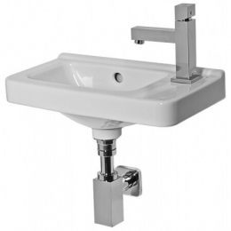 Jika Cubito Pure umývátko závěsné 45 cm odkládací plocha vpravo bílá