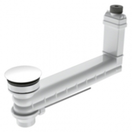 Kaldewei příslušenství odpadní a přepadová souprava s táhlem kruhový kryt bílá