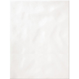 Obklad La Futura Pure White bílá 25x33 cm zvlněný matný