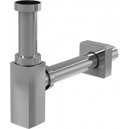 Alca sifon umyvadlový hranatý ∅ 32 mm s převlečnou maticí 5/4" chrom