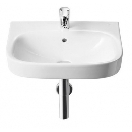 Roca Debba umyvadlo závěsné bílá 65 cm 1 otvor pro baterii a s přepadem