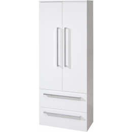 Skříňka vysoká TMS Palas 65x163x33 cm bílá/bílá