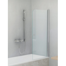 Roltechnik TV1 vanová zástěna 70/140 cm stříbrná/transparentní