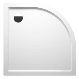 Riho Zurich sprchová vanička čtvrtkruhová akrylátová bílá 80x80 cm, radius 55 cm odpad Ø 90 mm