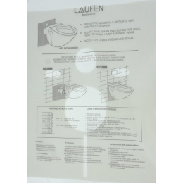 Laufen podložka zvukoizolační kompenzační na zeď pro závěsné WC/bidet