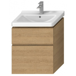 Skříňka pod umyvadlo Jika Cubito-N 2 zásuvky 59x68x43 cm dub