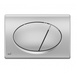 Alca základní tlačítko typ 5 chrom/mat 25x17 cm