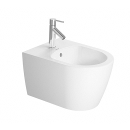 Duravit ME by Starck bidet závěsný Compact s 1 otvorem pro baterii včetně Durafix 37x48 cm bílá