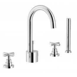Nobili Spring baterie vanová 4 otvorová chrom