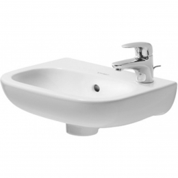 Duravit D-Code umývátko s 1 otvorem pro baterii vpravo 36x27 cm bílá