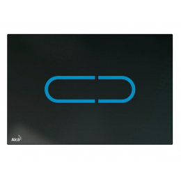 Alca ovládací tlačítko, 25x17 cm, Night Light-1, sklo, černá