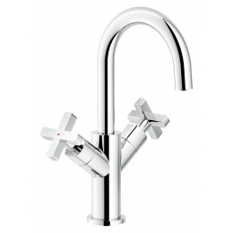 Nobili Lira baterie umyvadlová bez výpusti chrom