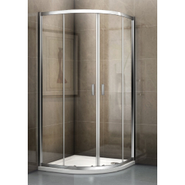 Riho Elba sprchová zástěna 1/4 kruh 90 cm R55, chrom/sklo