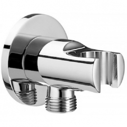 Držák ruční sprchy Roca Round s připojením sprchové hadice - chrom 1/2"