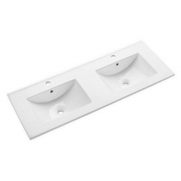 Sapho Slim dvojumyvadlo 120x46 cm bílá