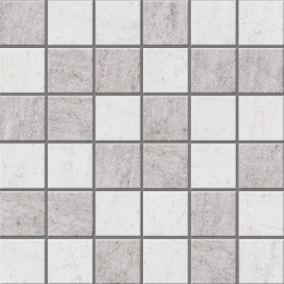 Mozaika Cubito 2 Rako Paseo světle šedá/šedá 30x30 cm natuale