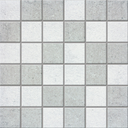 Mozaika Cubito 2 Rako Extra bílá/světle šedá 30x30 cm naturale