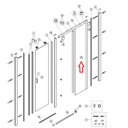 Hüppe náhradní díl pevná část k C25602