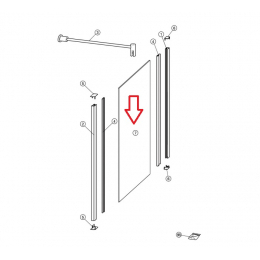 Hüppe náhradní sklo