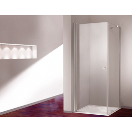 Hüppe 501 Design Pure křídlové dveře 80/200 cm pro boční stěnu, stříbrný lesk/čiré antiplaque