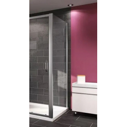 Hüppe Time boční stěna 80/190 cm, stříbrný pololesk/čiré antiplaque