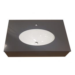 Umyvadlová deska Quarella s umyvadlem Villeroy Boch