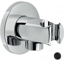 Nobili hadicová přípojka s integrovaným držákem sprchy velvet black