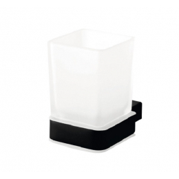 Bemeta Nero držák kartáčků sklo