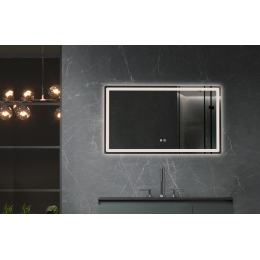 La Futura Aqualine Islands Madagaskar zrcadlo bezrámové s LED osvětlením 120x70 cm