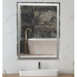 La Futura Aqualine Islands Madagaskar zrcadlo bezrámové s LED osvětlením 60x80 cm