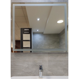 La Futura Aqualine Islands Madagaskar zrcadlo bezrámové s LED osvětlením 80x70 cm