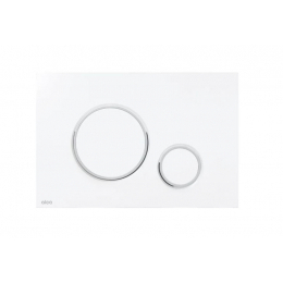 Alca Ovládací tlačítko pro předstěnové instalacní systémy bílé chrom/lesk