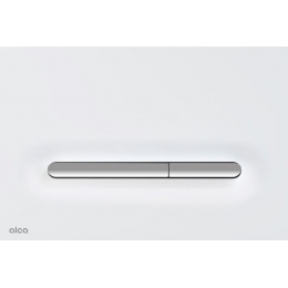 Alca Ovládací tlačítko pro předstěnové instalacní systémy bílá/mat - chrom/lesk M1876-1