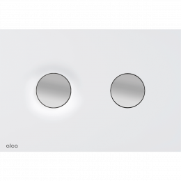 Alca Ovládací tlačítko pro předstěnové instalacní systémy bílá/mat - chrom/mat M1976-2