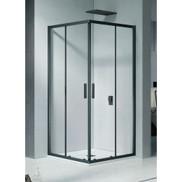 Riho HAMAR 2.0 sprchový kout čtvercový černá/sklo 90x90/200 cm