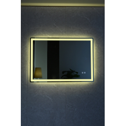 La Futura Aqualine Islands Square zrcadlo bezrámové s LED osvětlením 100x70 cm