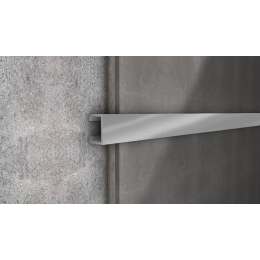 La Futura DL1 listela úzká rovná hliník elox stříbro lesk 10 mm 2,5 m