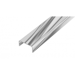 La Futura DL2/1 listela široká nerez V2A lesk 15 mm 2,5 m