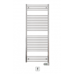 Zehnder Aura koupelnový radiátor rovný 1200x500 cm čistě elektrický provoz s regulací chrom