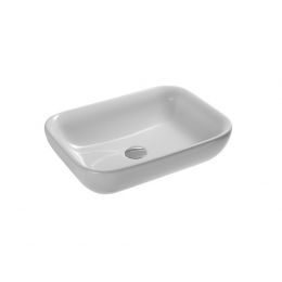 Hatria Happy Hour umyvadlo na desku bez otvoru pro baterii 55x40 cm