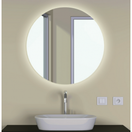 Triga Aura atypické zrcadlo s LED osvětlením teplá bílá 60 cm