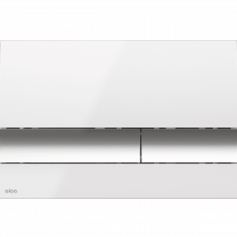 Alca ovládací tlačítko M1720 bílá chrom-lesk