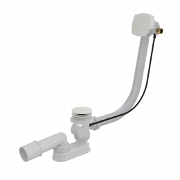 Alca vanový automat s napouštěním přepadem  bílá lesklá