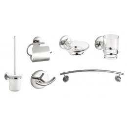 Simple sada koupelnových doplňků chrom