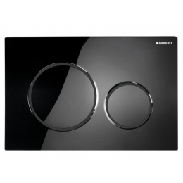 Geberit Sigma 20 ovládací tlačítko splachování černá lesk/černá mat