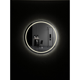 La Futura Aqualine Islands Round zrcadlo bezrámové s LED osvětlením 60 cm