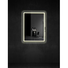 La Futura Aqualine Islands Square zrcadlo bezrámové s LED osvětlením 60x80 cm